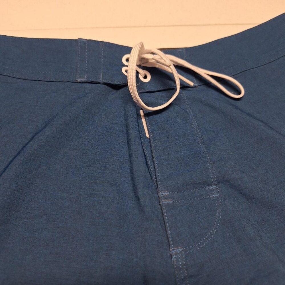 Colorado Bred Board Shorts Swim‎ Trunks Mens 34 Blue Pocket Drawstring Summer - Picture 3 of 8